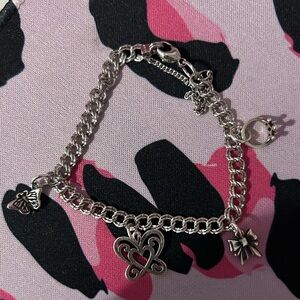 James Avery bracelet with 4 charms